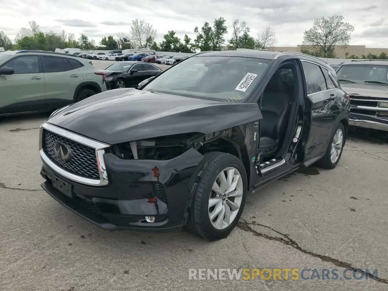 1 Photograph of a damaged car 3PCAJ5M39KF104462 INFINITI QX50 2019