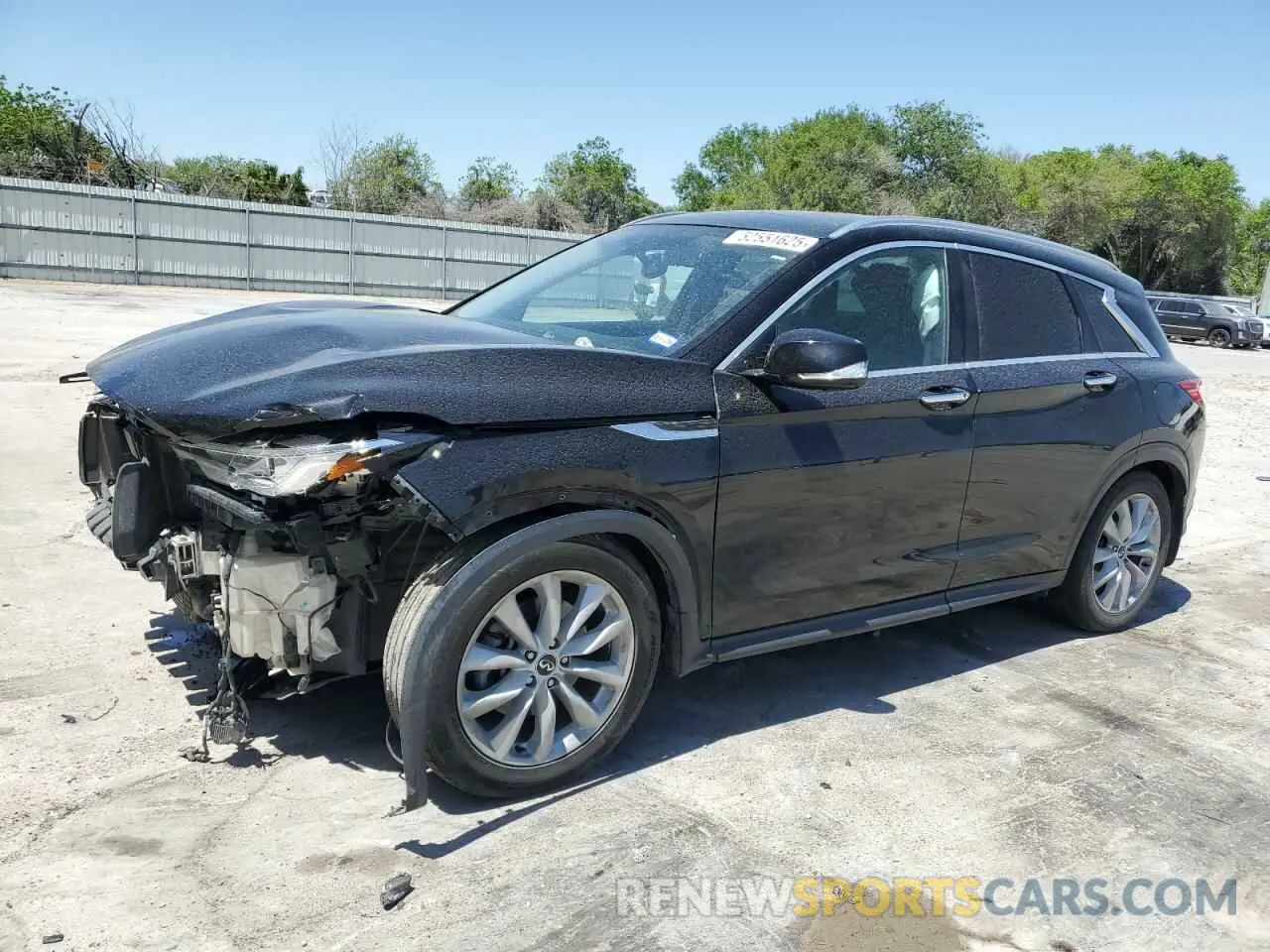 1 Photograph of a damaged car 3PCAJ5M39KF115669 INFINITI QX50 2019