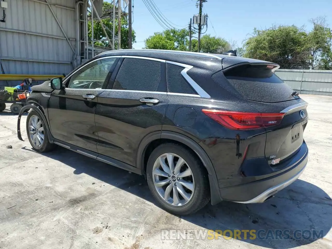 2 Photograph of a damaged car 3PCAJ5M39KF115669 INFINITI QX50 2019