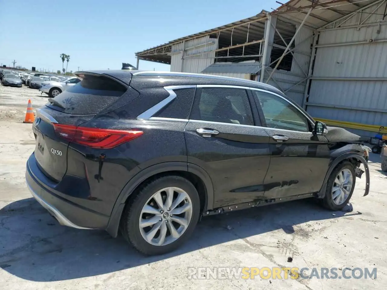 3 Photograph of a damaged car 3PCAJ5M39KF115669 INFINITI QX50 2019