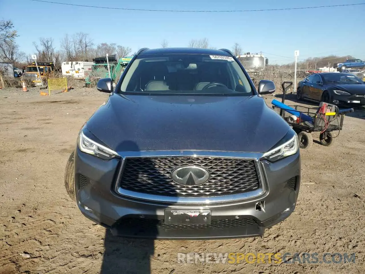 5 Photograph of a damaged car 3PCAJ5M39KF117065 INFINITI QX50 2019
