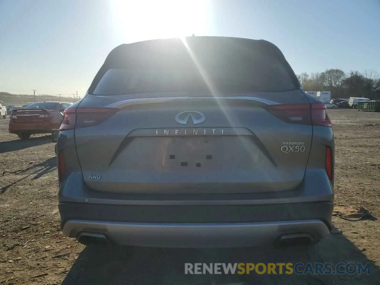 6 Photograph of a damaged car 3PCAJ5M39KF117065 INFINITI QX50 2019