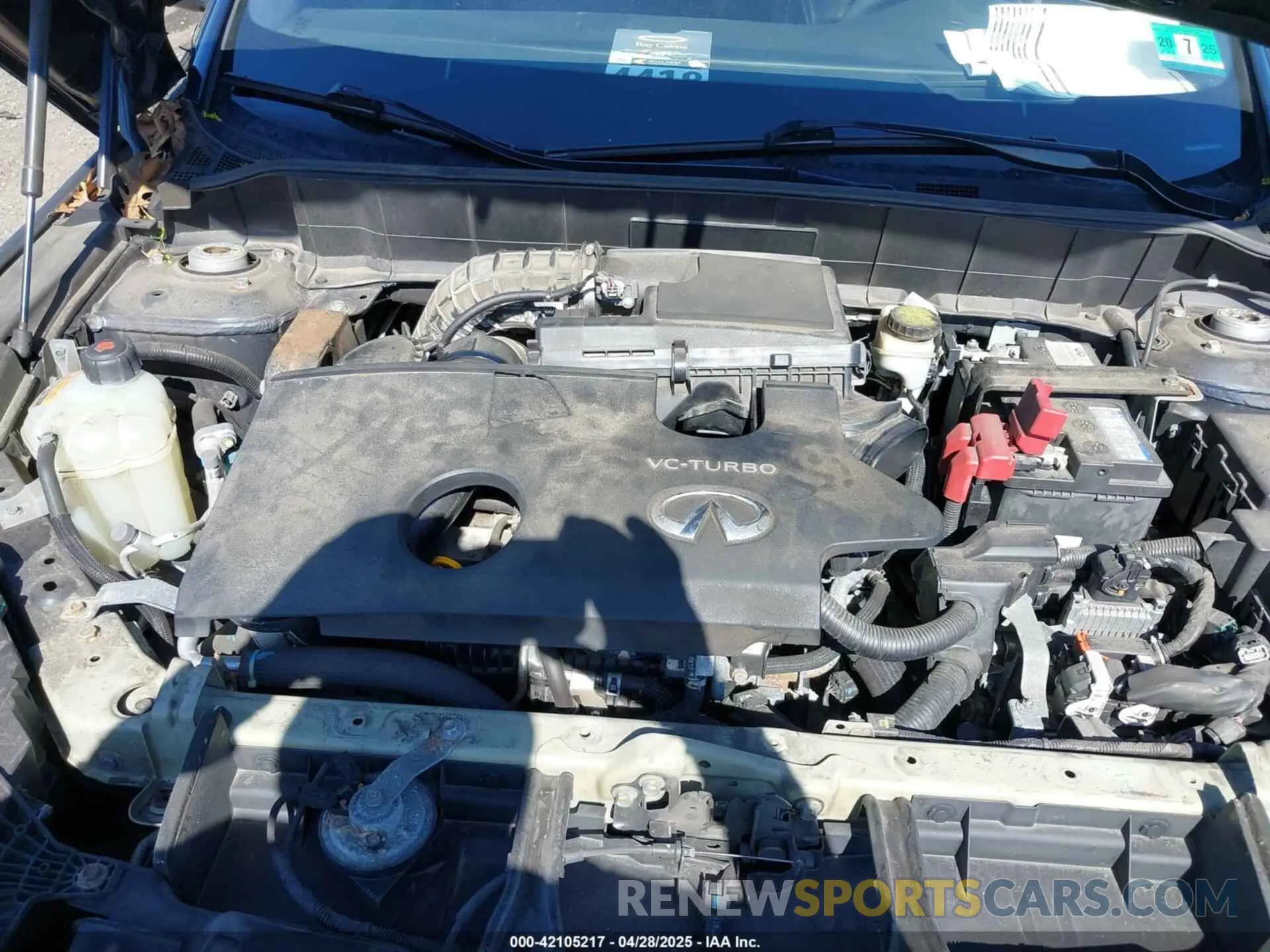 10 Photograph of a damaged car 3PCAJ5M3XKF100419 INFINITI QX50 2019