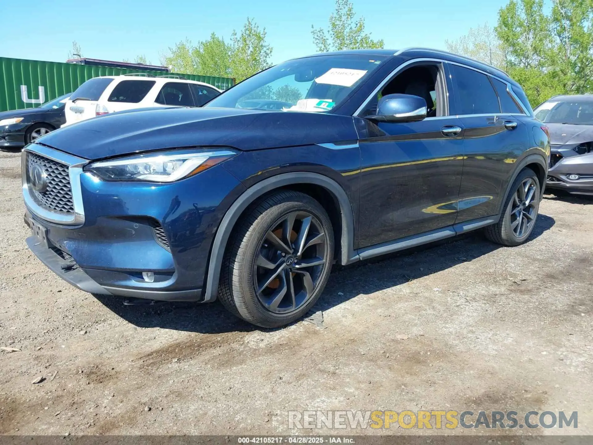 2 Photograph of a damaged car 3PCAJ5M3XKF100419 INFINITI QX50 2019