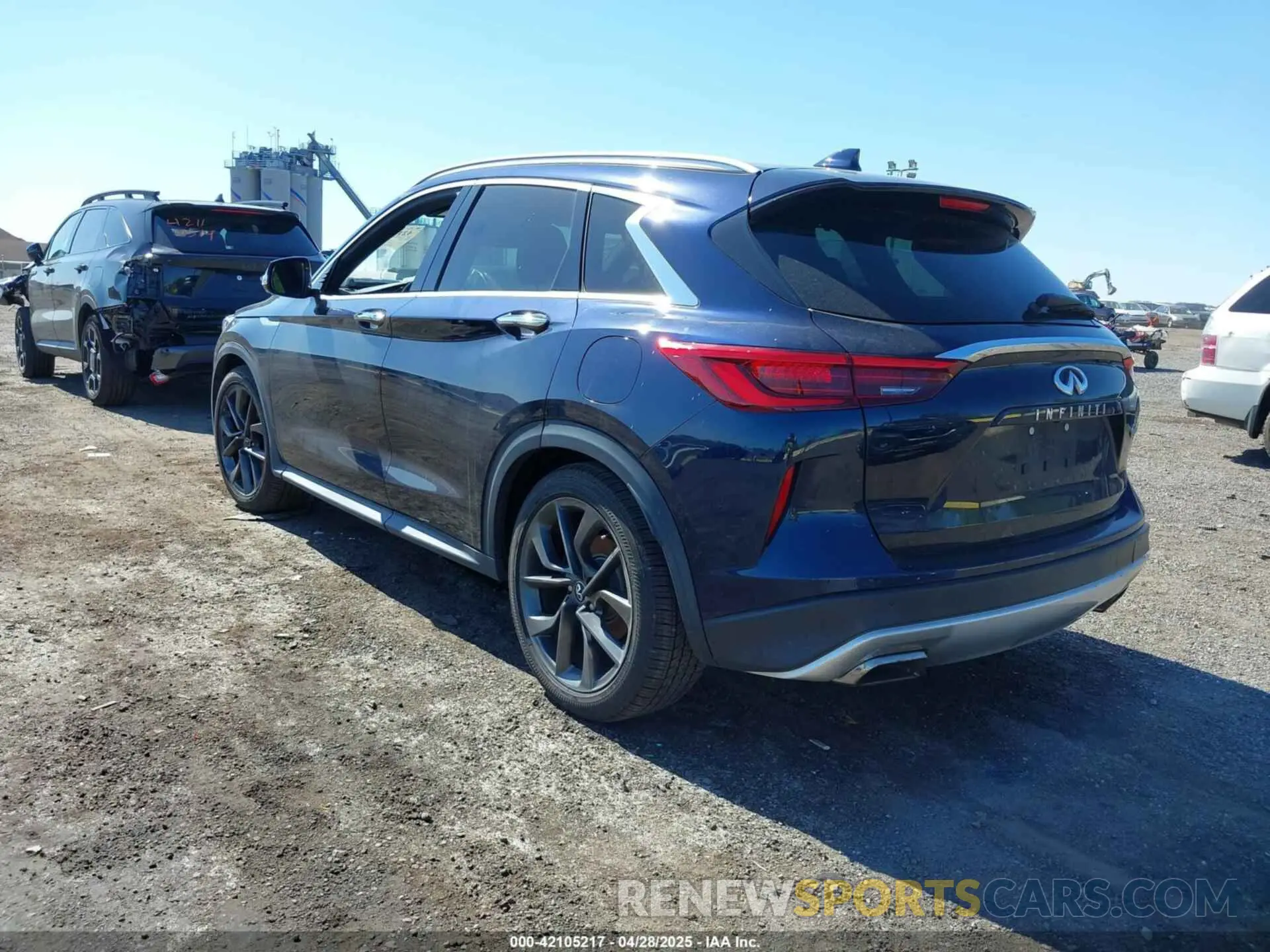 3 Photograph of a damaged car 3PCAJ5M3XKF100419 INFINITI QX50 2019