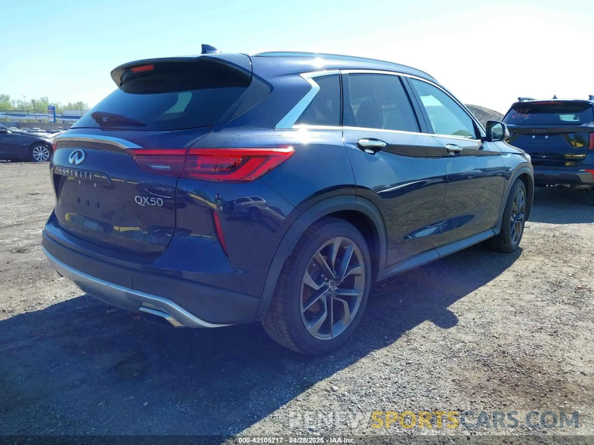 4 Photograph of a damaged car 3PCAJ5M3XKF100419 INFINITI QX50 2019