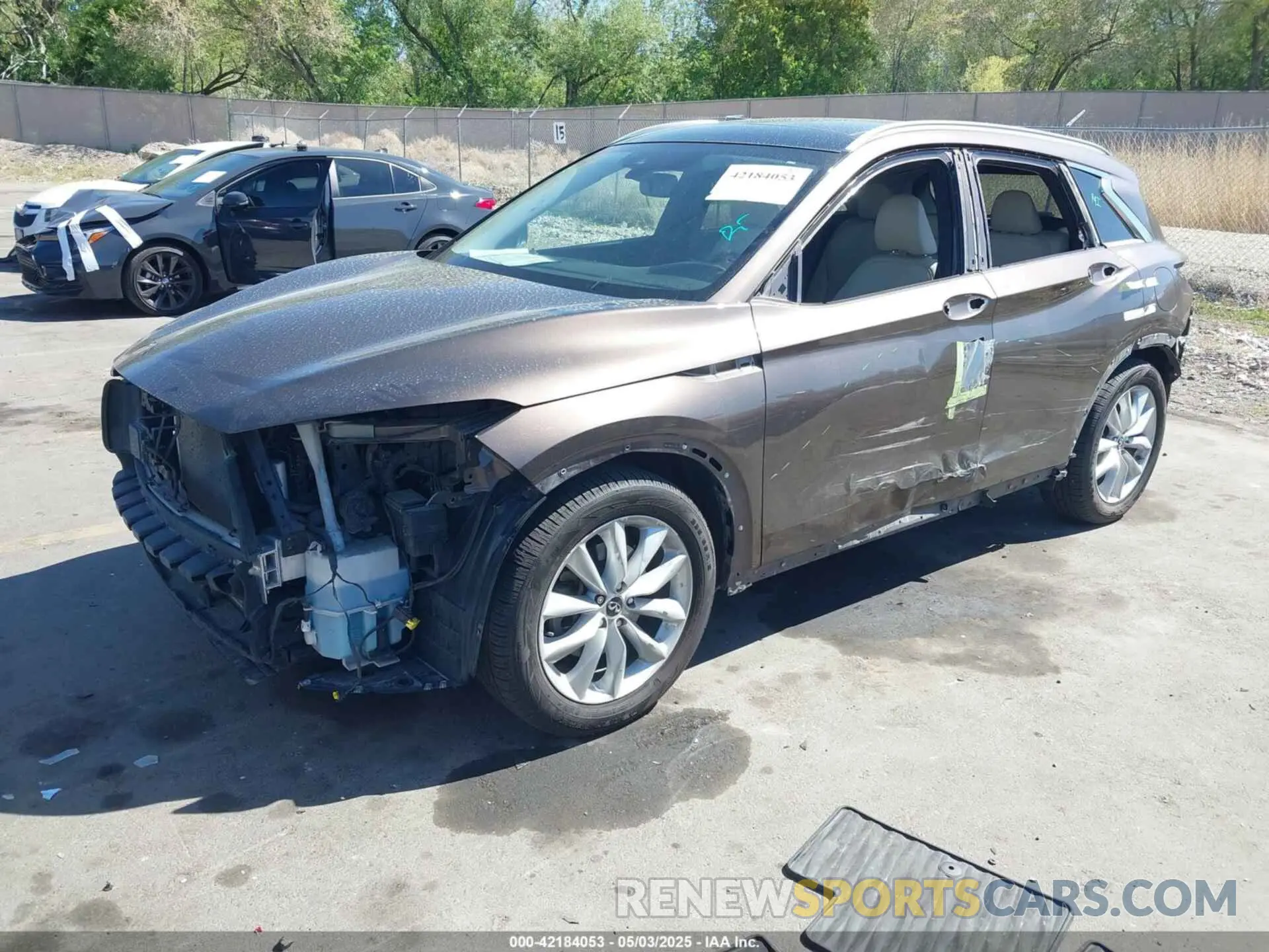 2 Photograph of a damaged car 3PCAJ5M3XKF107256 INFINITI QX50 2019