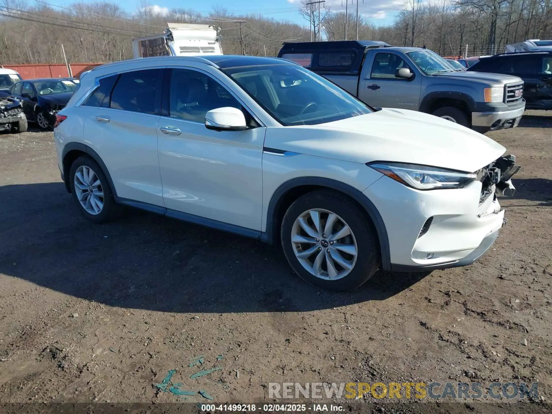 1 Photograph of a damaged car 3PCAJ5M3XKF111873 INFINITI QX50 2019