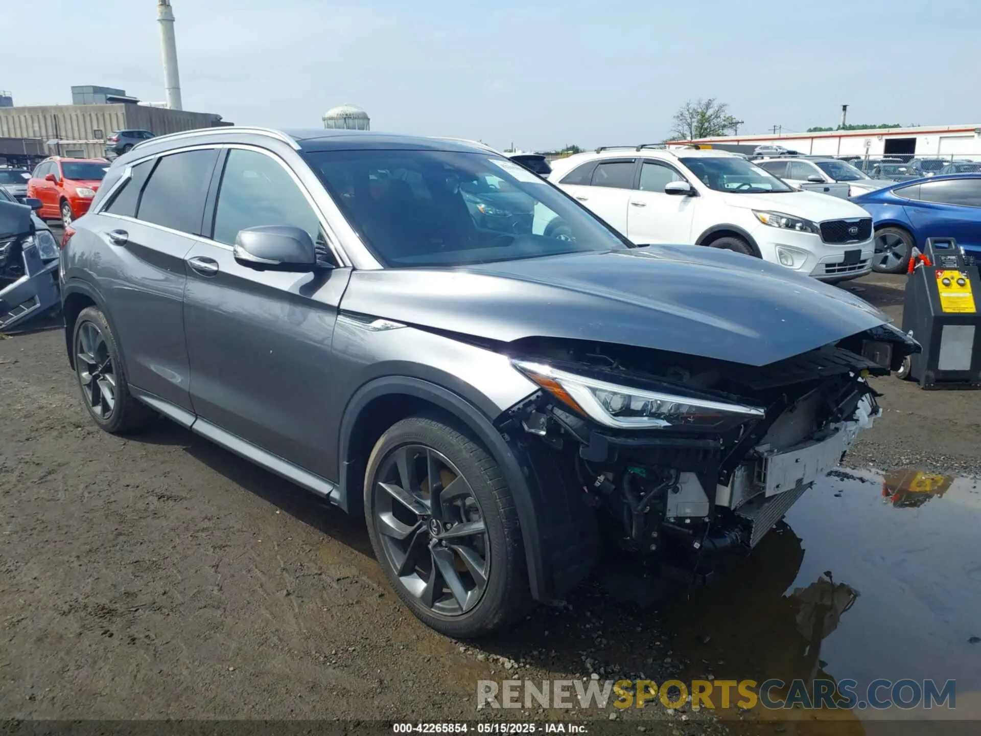 1 Photograph of a damaged car 3PCAJ5M3XKF114787 INFINITI QX50 2019