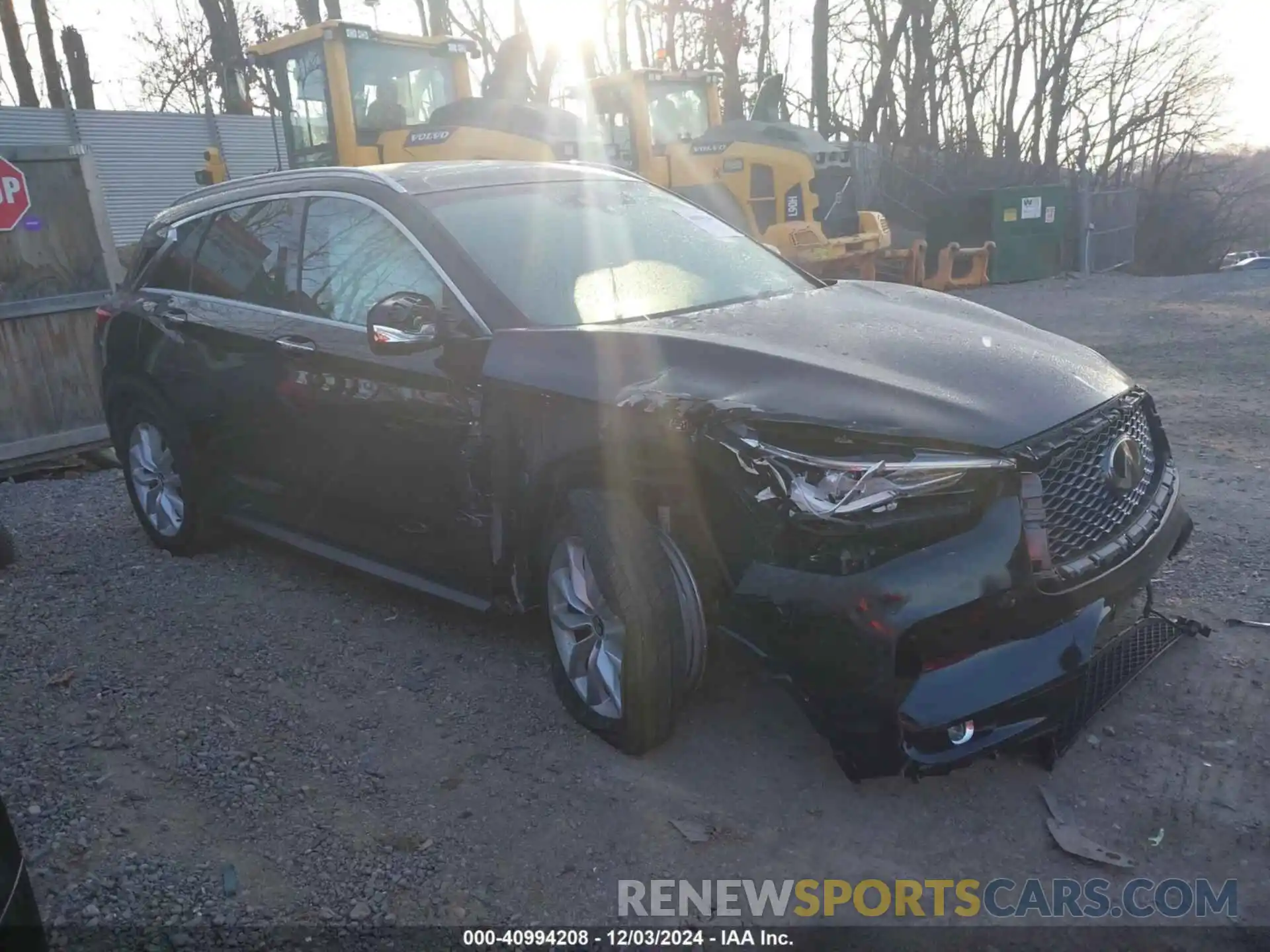 1 Photograph of a damaged car 3PCAJ5M3XKF120296 INFINITI QX50 2019