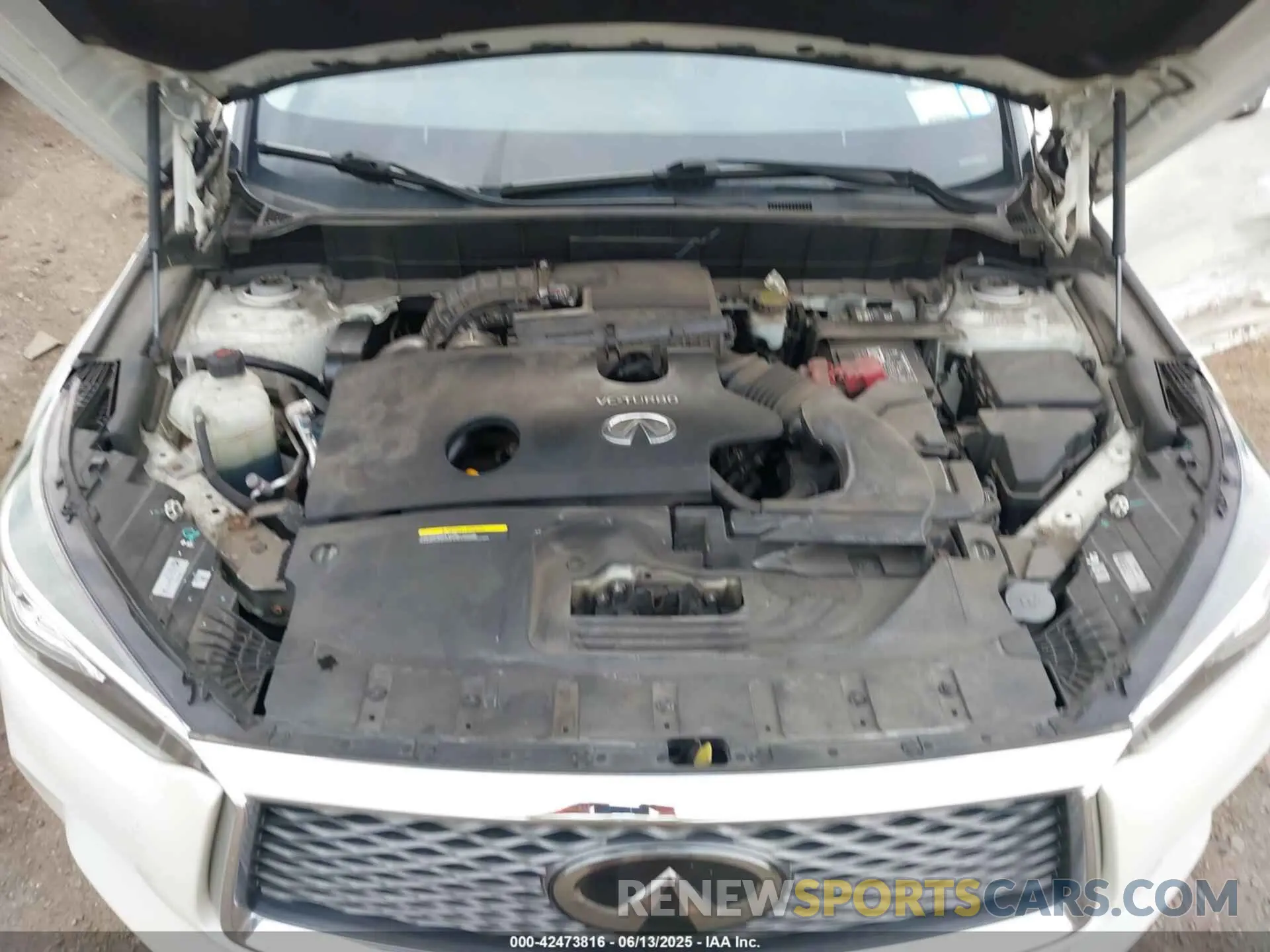 10 Photograph of a damaged car 3PCAJ5M3XKF121741 INFINITI QX50 2019