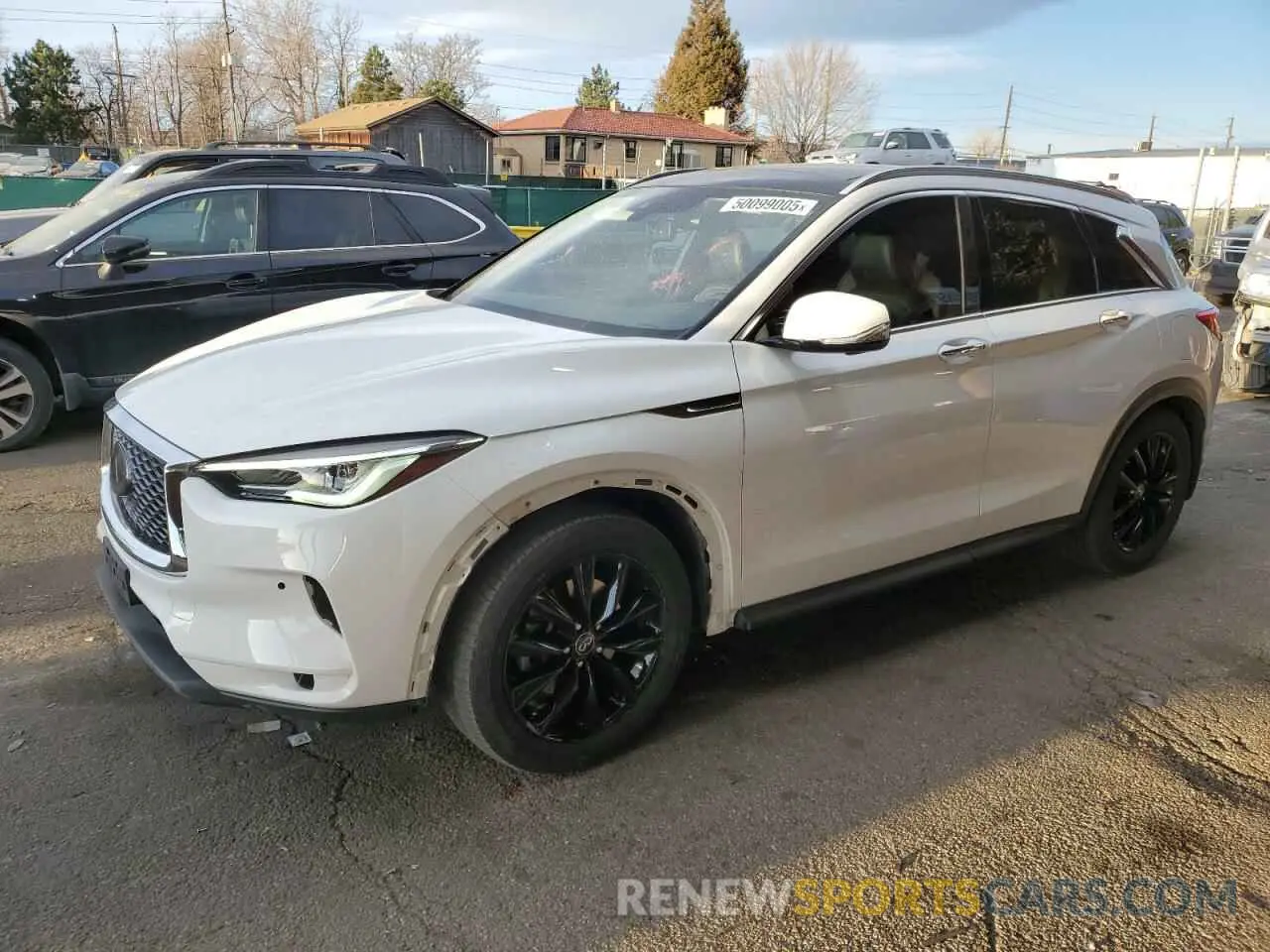 1 Photograph of a damaged car 3PCAJ5M3XKF123473 INFINITI QX50 2019