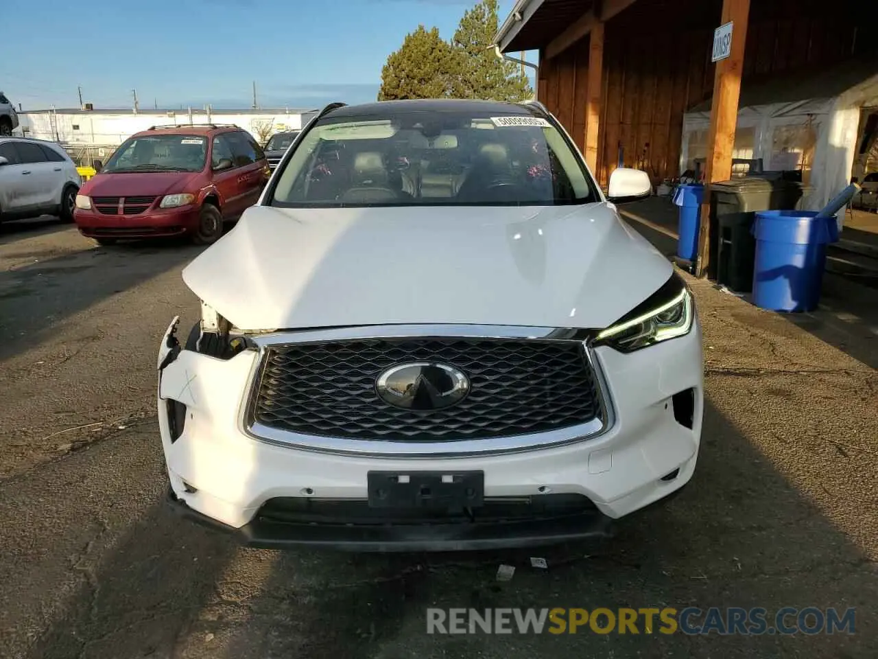 5 Photograph of a damaged car 3PCAJ5M3XKF123473 INFINITI QX50 2019