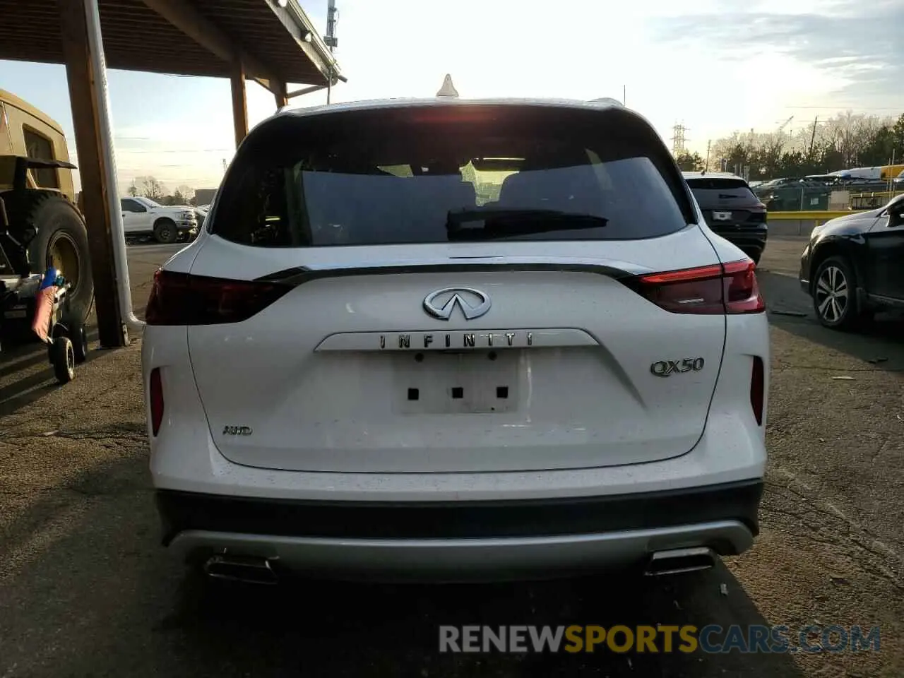 6 Photograph of a damaged car 3PCAJ5M3XKF123473 INFINITI QX50 2019