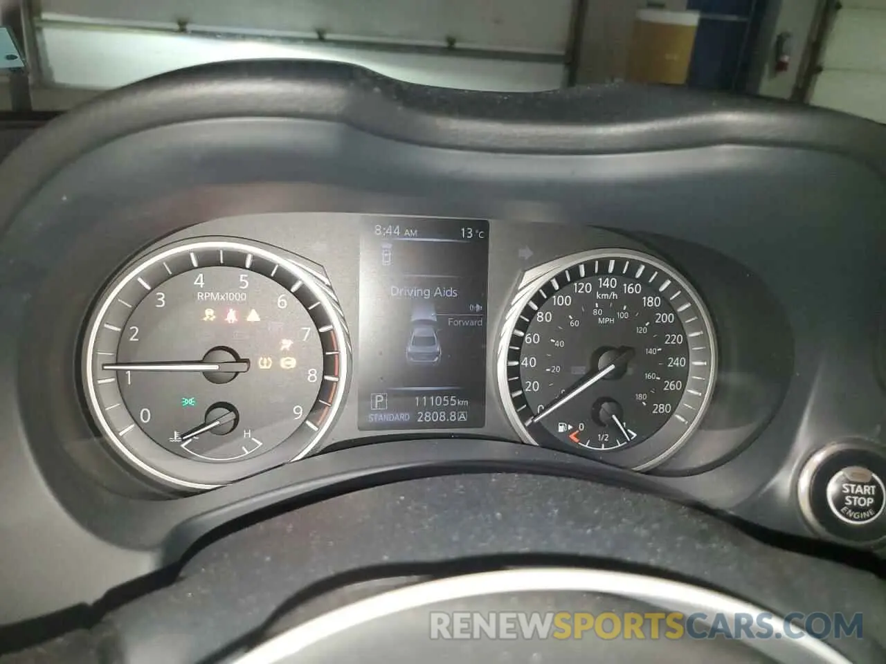 9 Photograph of a damaged car JN1FV7AR8KM830418 INFINITI QX50 2019
