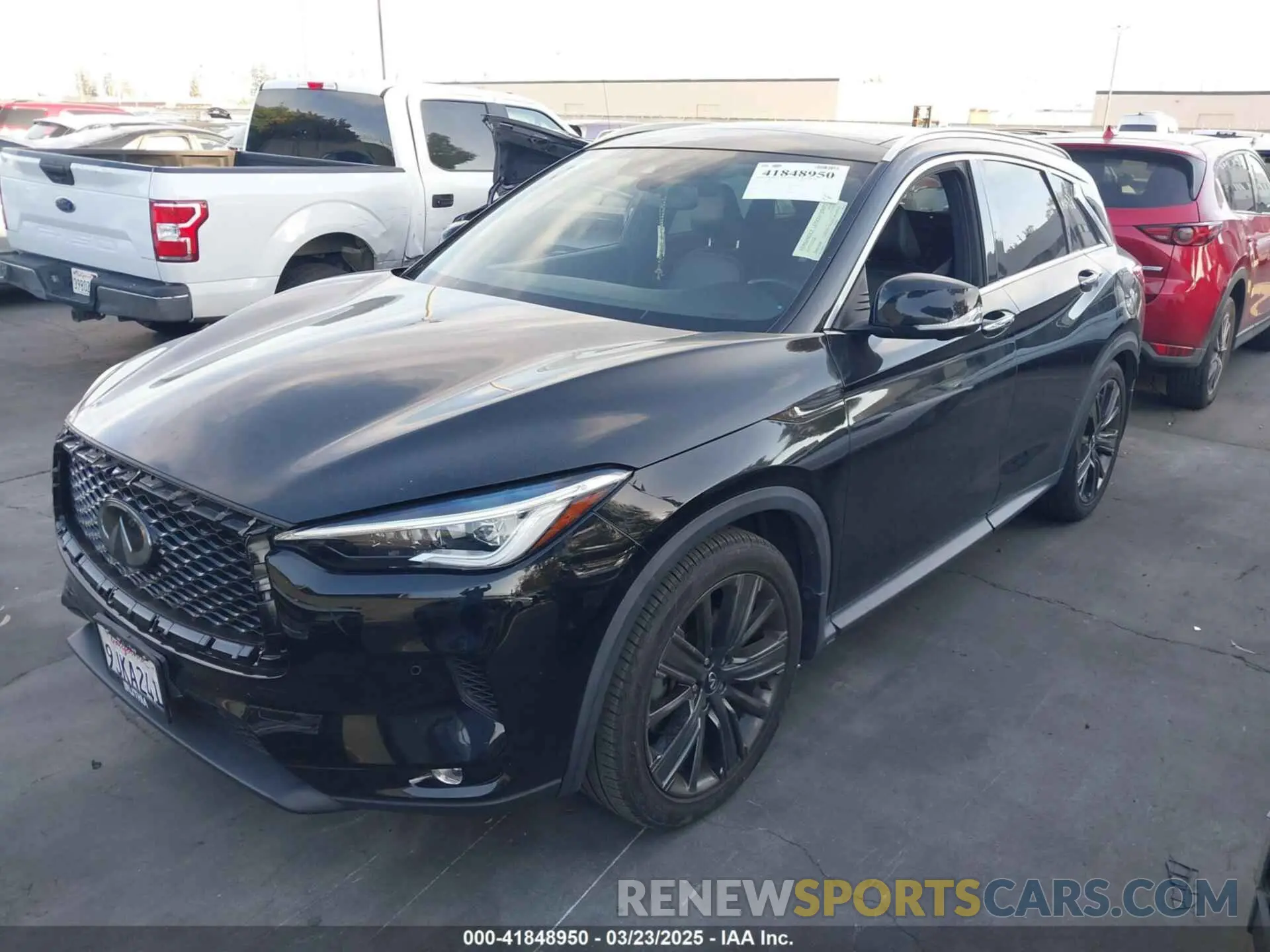 2 Photograph of a damaged car 3PCAJ5M10LF116144 INFINITI QX50 2020