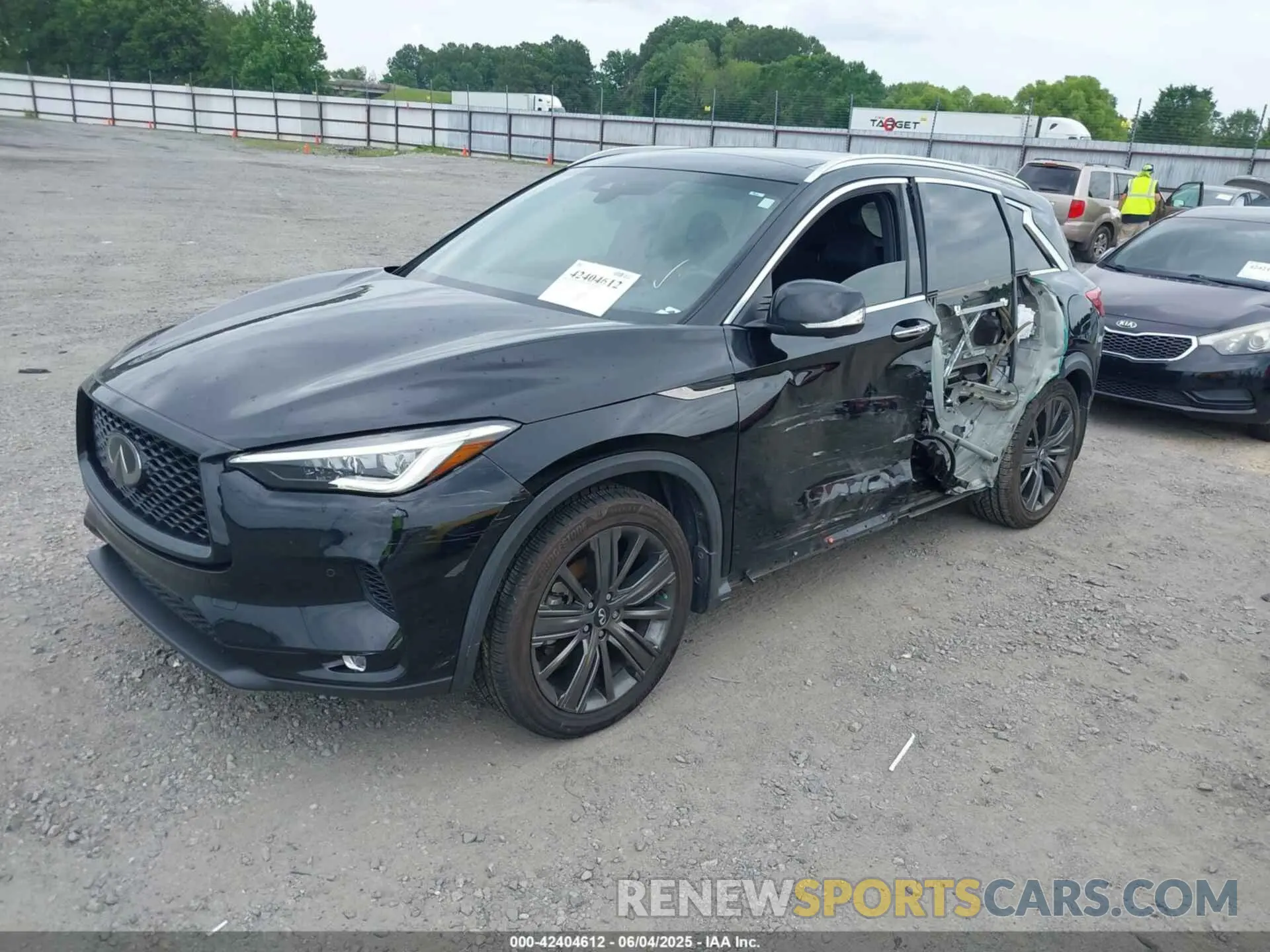 2 Photograph of a damaged car 3PCAJ5M13LF109740 INFINITI QX50 2020