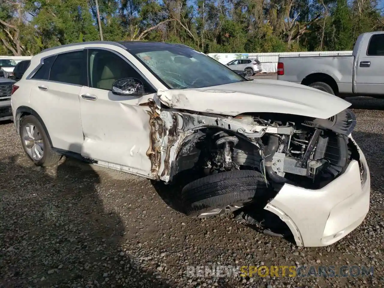 4 Photograph of a damaged car 3PCAJ5M13LF109821 INFINITI QX50 2020