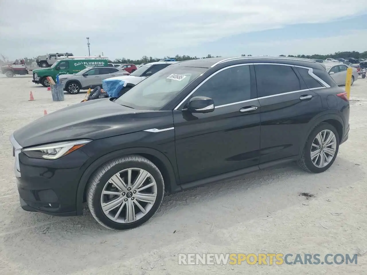 1 Photograph of a damaged car 3PCAJ5M13LF112119 INFINITI QX50 2020