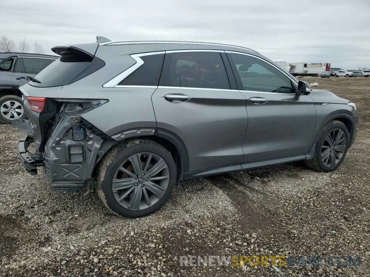 3 Photograph of a damaged car 3PCAJ5M13LF120754 INFINITI QX50 2020