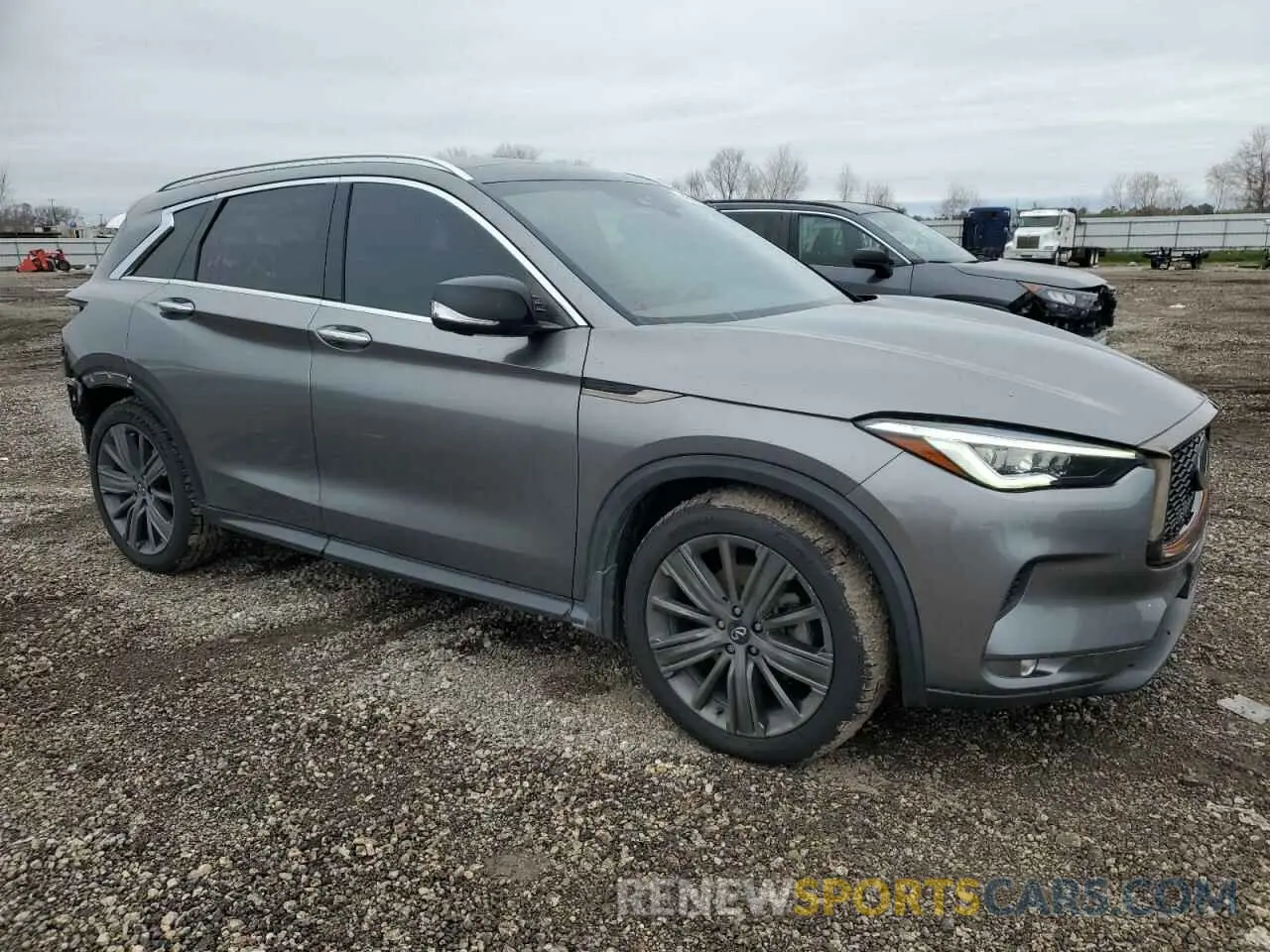 4 Photograph of a damaged car 3PCAJ5M13LF120754 INFINITI QX50 2020