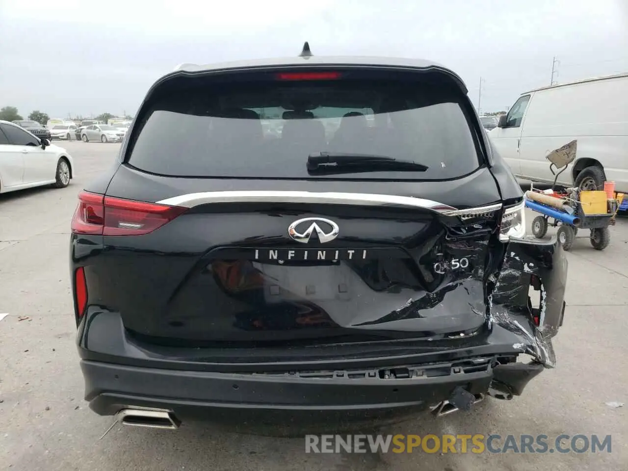 6 Photograph of a damaged car 3PCAJ5M14LF102151 INFINITI QX50 2020
