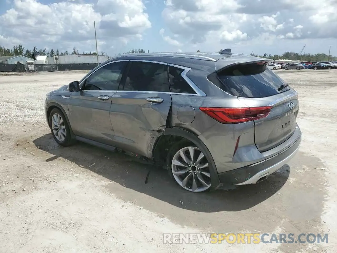 2 Photograph of a damaged car 3PCAJ5M14LF109570 INFINITI QX50 2020