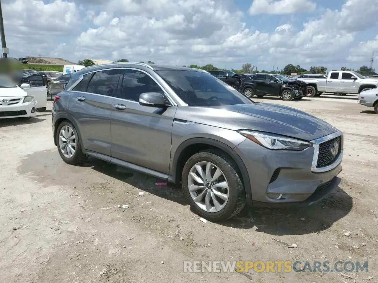 4 Photograph of a damaged car 3PCAJ5M14LF109570 INFINITI QX50 2020