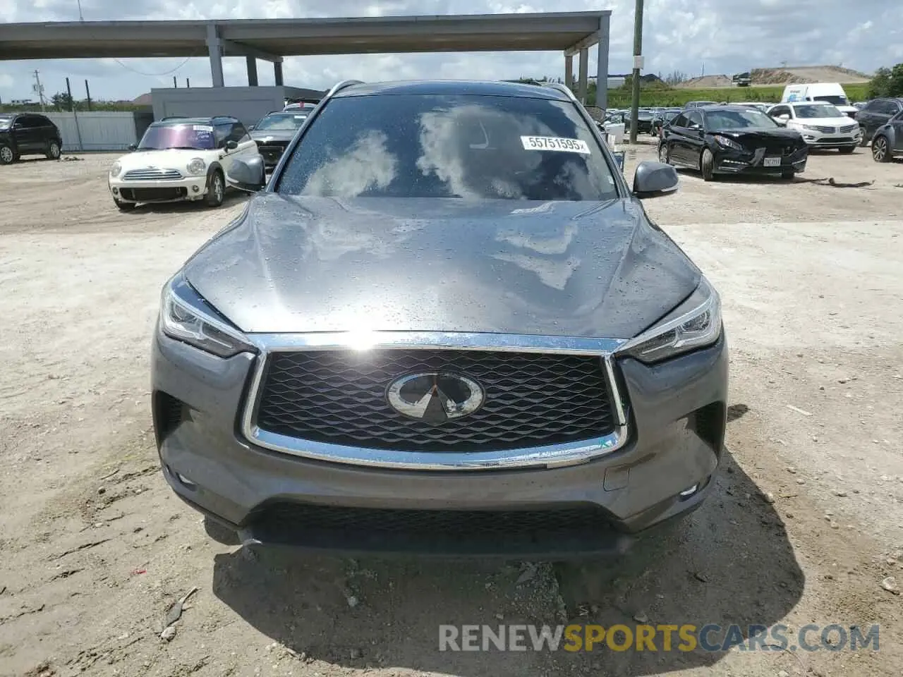 5 Photograph of a damaged car 3PCAJ5M14LF109570 INFINITI QX50 2020