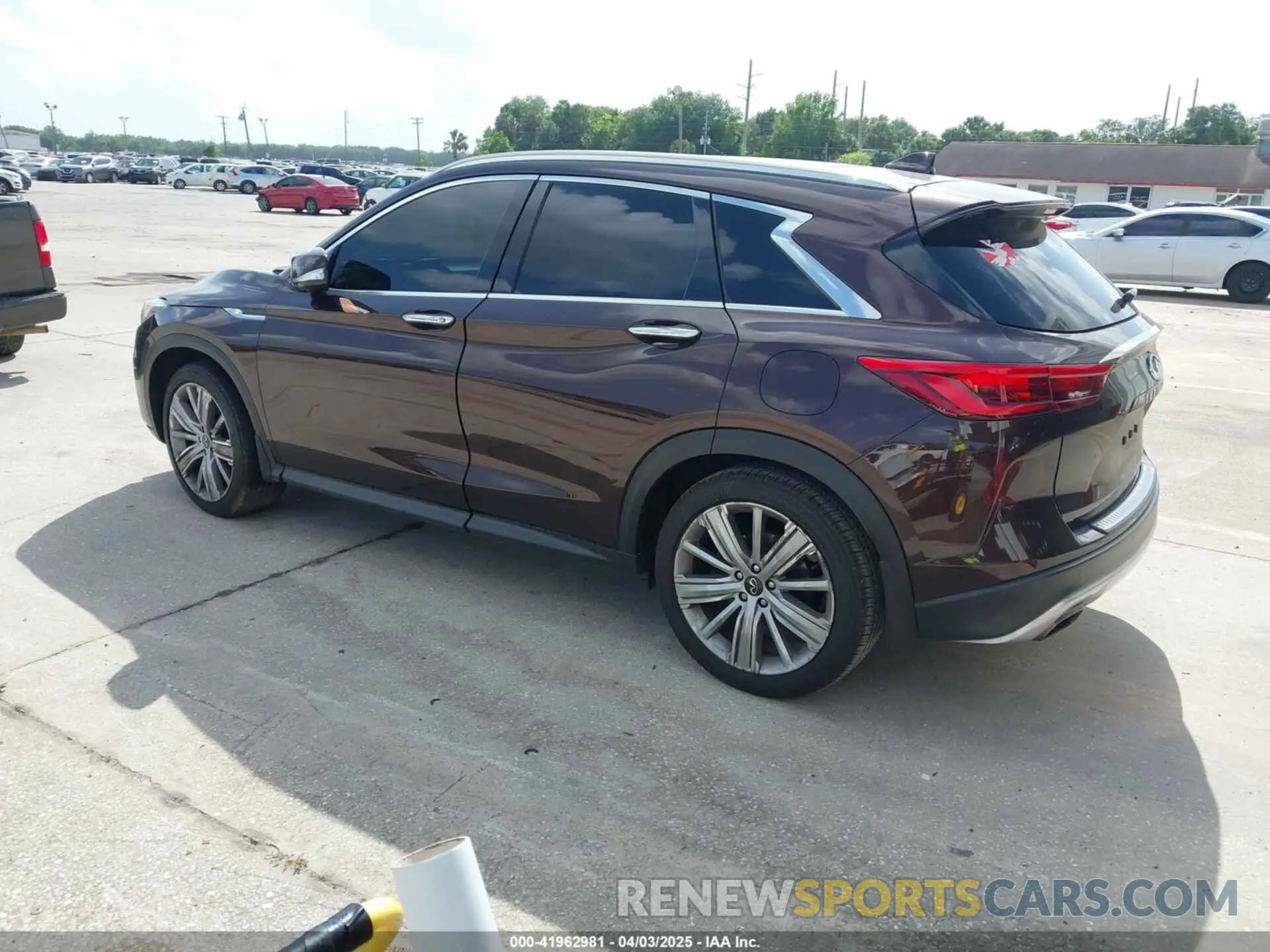 3 Photograph of a damaged car 3PCAJ5M15LF100778 INFINITI QX50 2020
