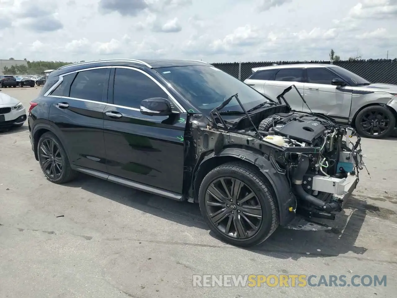 4 Photograph of a damaged car 3PCAJ5M15LF110663 INFINITI QX50 2020