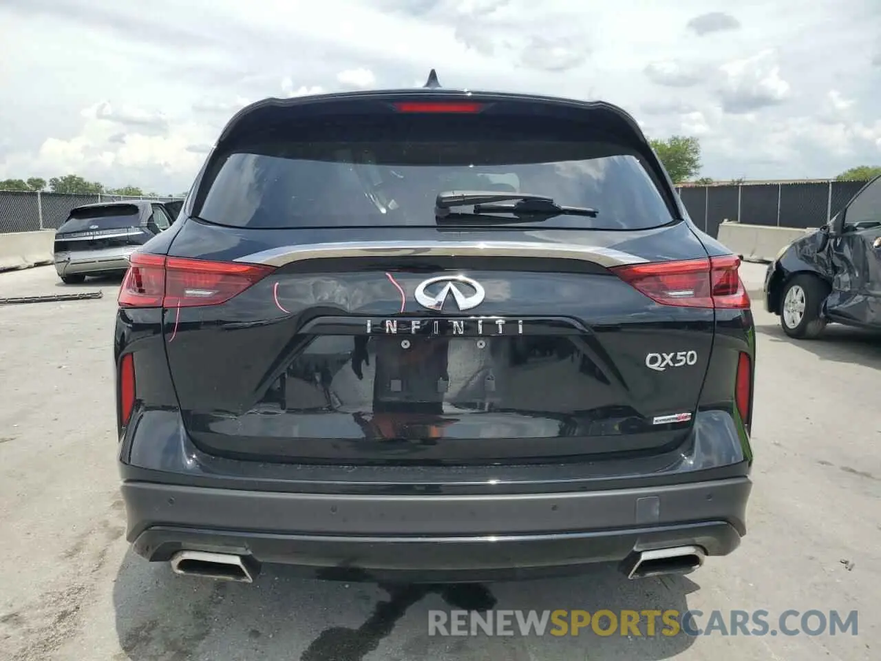 6 Photograph of a damaged car 3PCAJ5M15LF110663 INFINITI QX50 2020