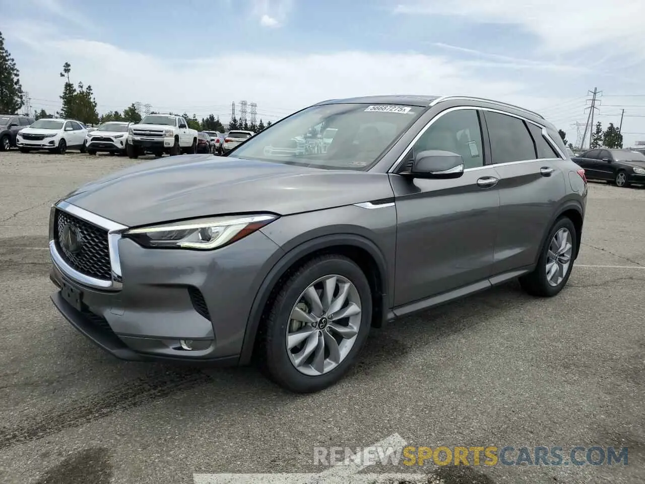 1 Photograph of a damaged car 3PCAJ5M16LF107867 INFINITI QX50 2020