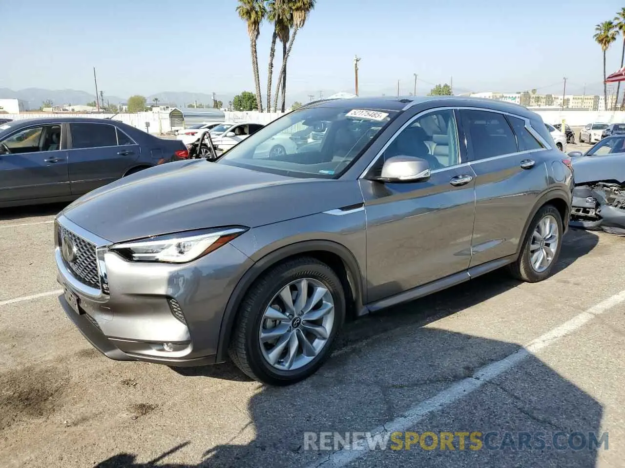 1 Photograph of a damaged car 3PCAJ5M18LF106686 INFINITI QX50 2020