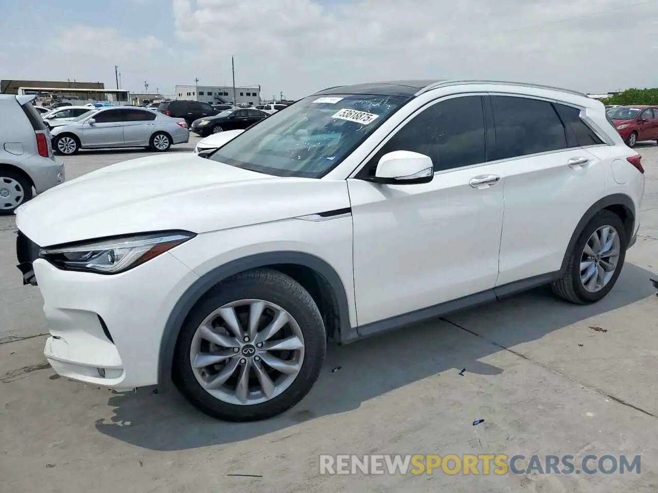 1 Photograph of a damaged car 3PCAJ5M18LF108664 INFINITI QX50 2020