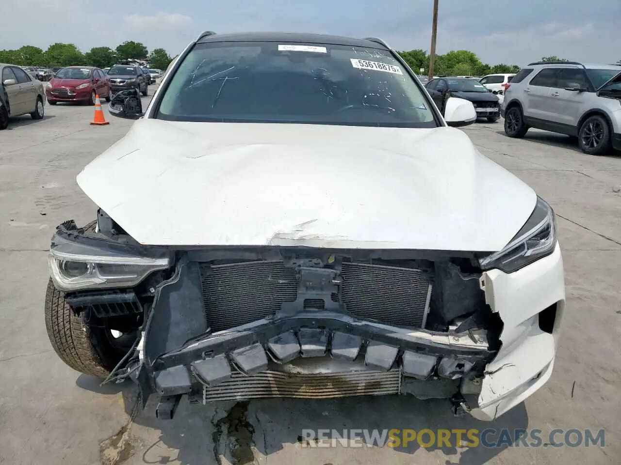 5 Photograph of a damaged car 3PCAJ5M18LF108664 INFINITI QX50 2020