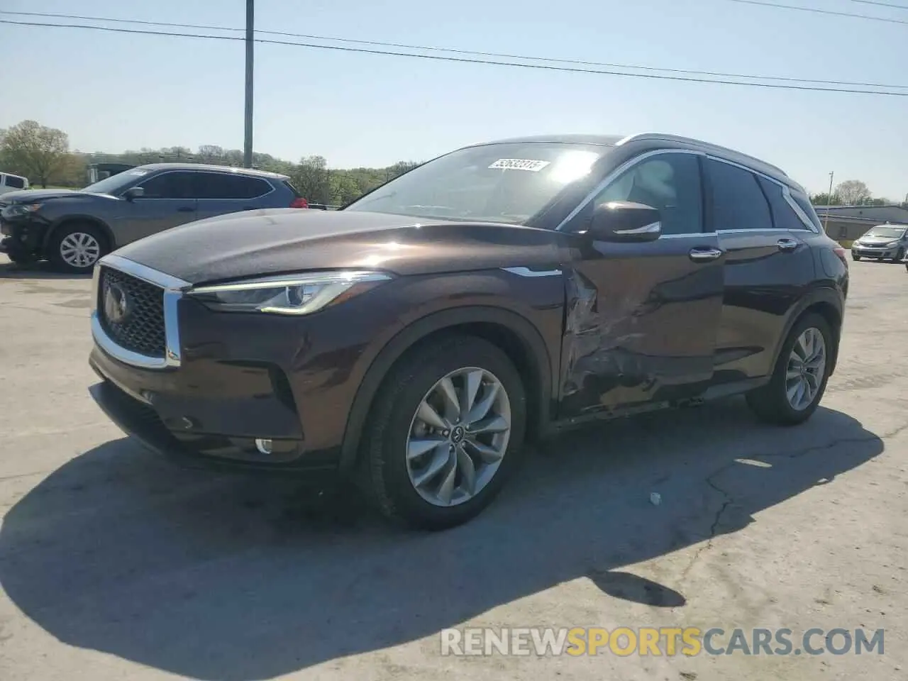 1 Photograph of a damaged car 3PCAJ5M19LF103344 INFINITI QX50 2020