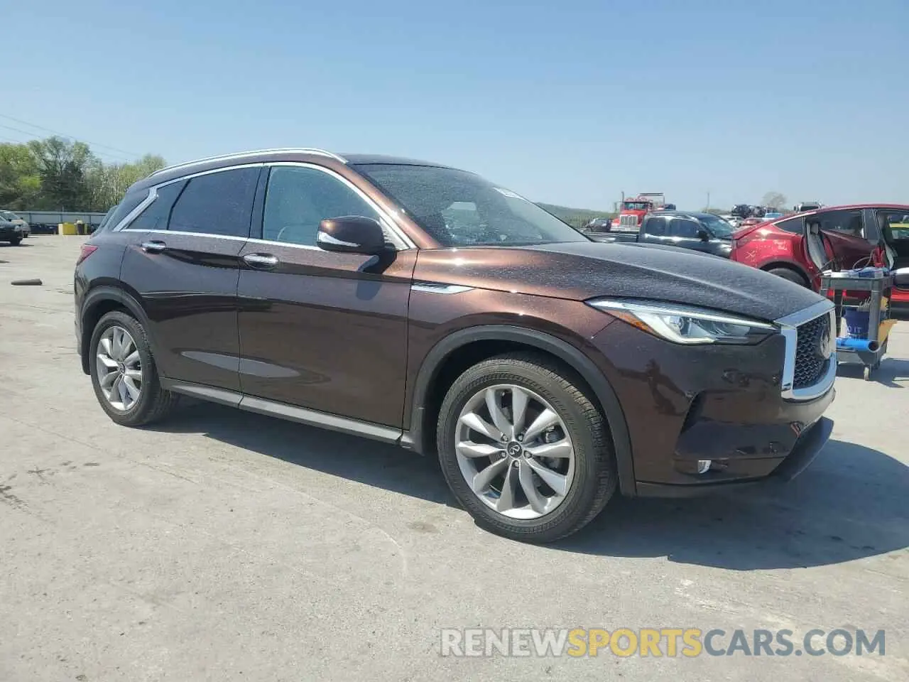 4 Photograph of a damaged car 3PCAJ5M19LF103344 INFINITI QX50 2020