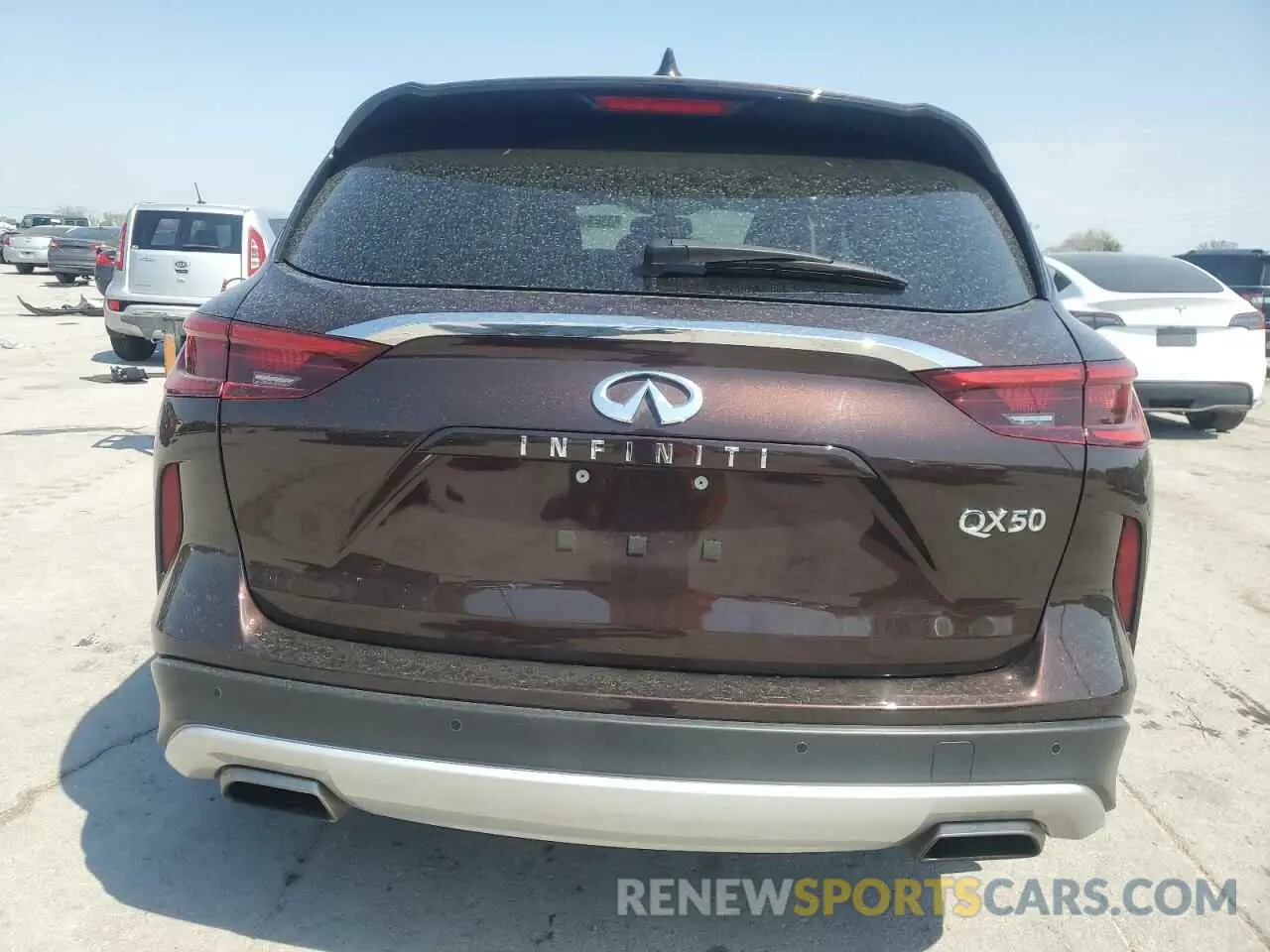 6 Photograph of a damaged car 3PCAJ5M19LF103344 INFINITI QX50 2020
