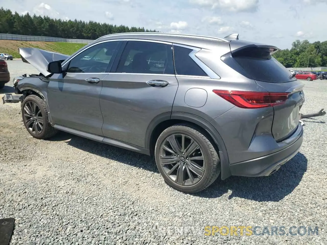 2 Photograph of a damaged car 3PCAJ5M19LF109242 INFINITI QX50 2020