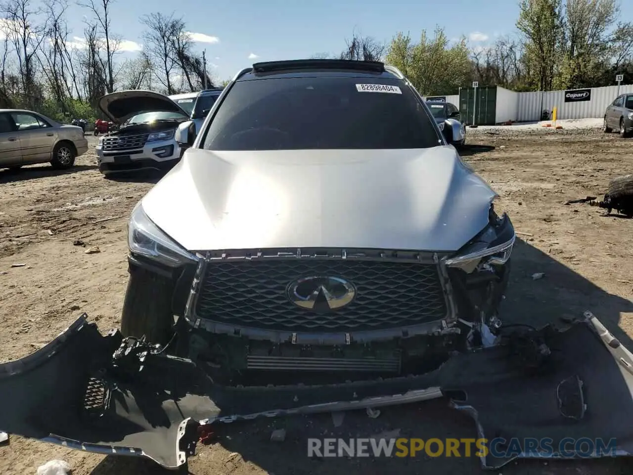 5 Photograph of a damaged car 3PCAJ5M30LF121247 INFINITI QX50 2020
