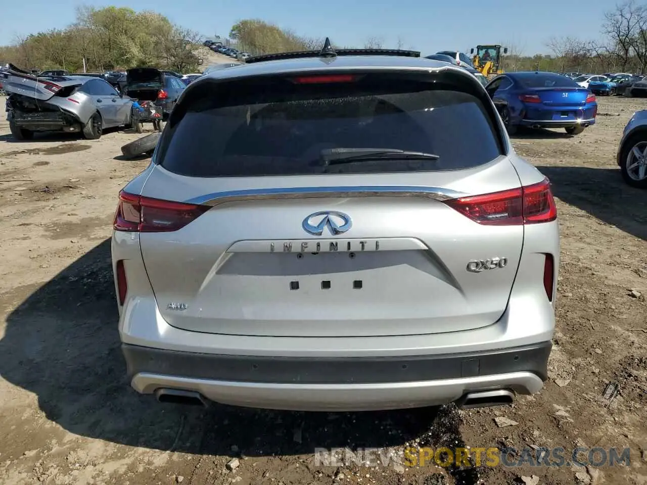 6 Photograph of a damaged car 3PCAJ5M30LF121247 INFINITI QX50 2020