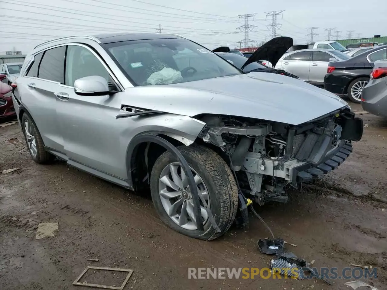 4 Photograph of a damaged car 3PCAJ5M31LF102934 INFINITI QX50 2020