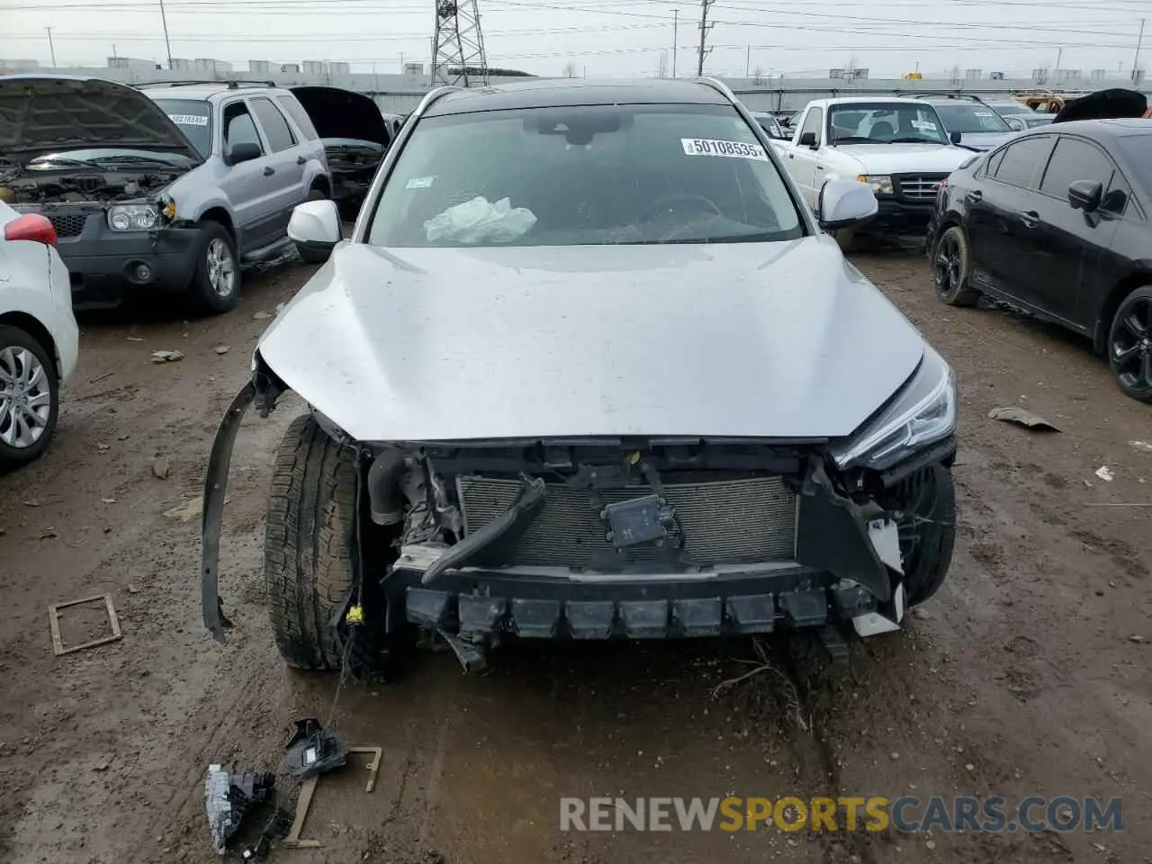 5 Photograph of a damaged car 3PCAJ5M31LF102934 INFINITI QX50 2020