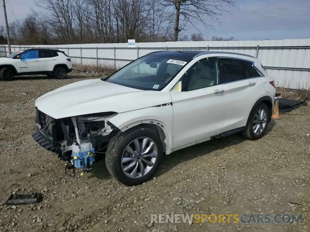 1 Photograph of a damaged car 3PCAJ5M31LF111455 INFINITI QX50 2020