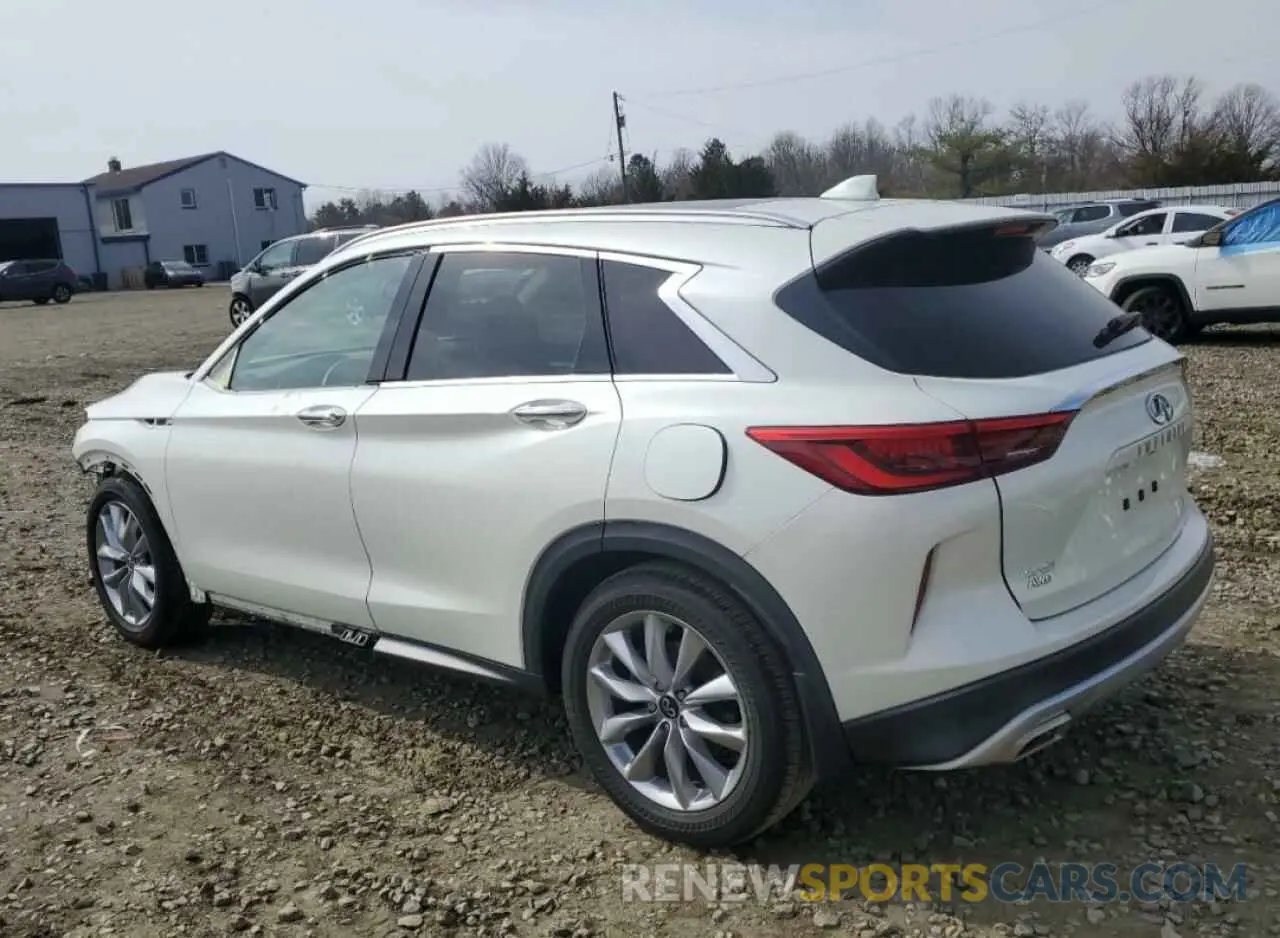 2 Photograph of a damaged car 3PCAJ5M31LF111455 INFINITI QX50 2020
