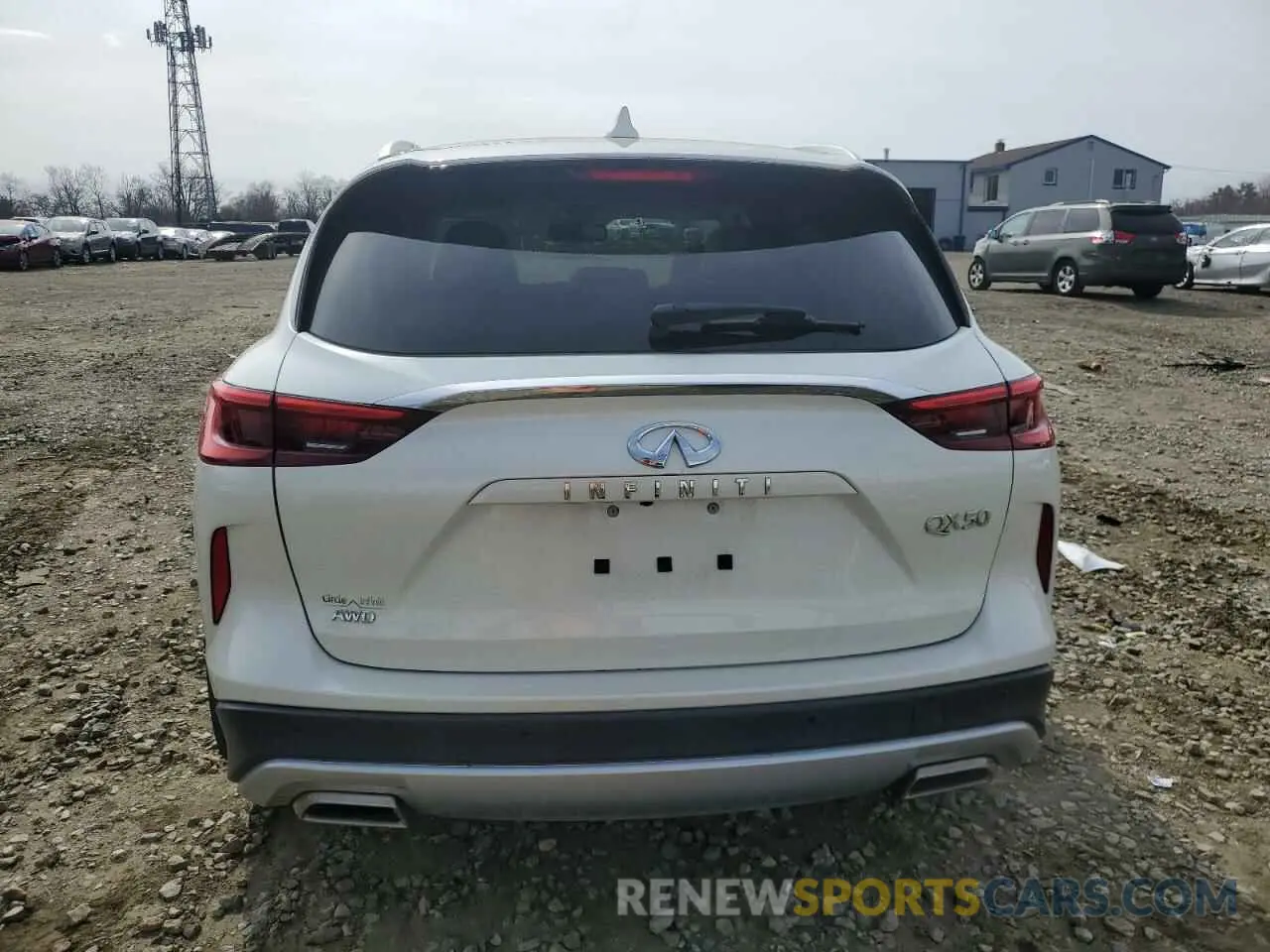 6 Photograph of a damaged car 3PCAJ5M31LF111455 INFINITI QX50 2020