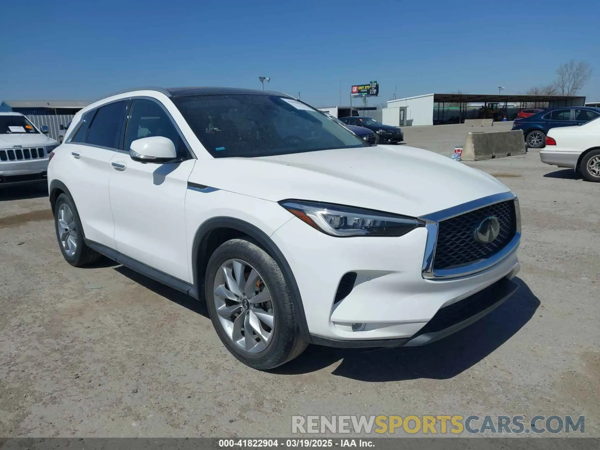 1 Photograph of a damaged car 3PCAJ5M32LF103266 INFINITI QX50 2020
