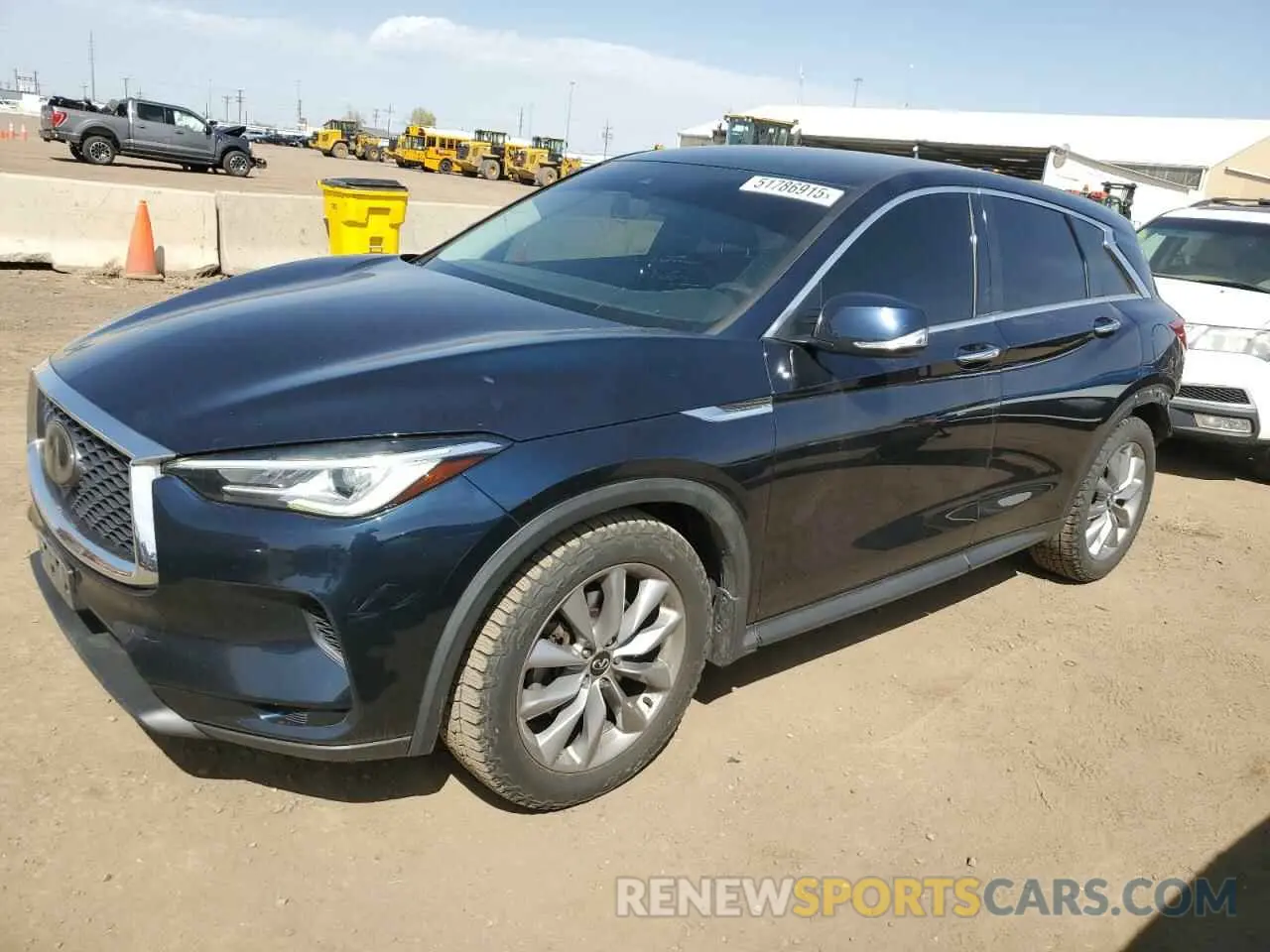 1 Photograph of a damaged car 3PCAJ5M33LF104202 INFINITI QX50 2020