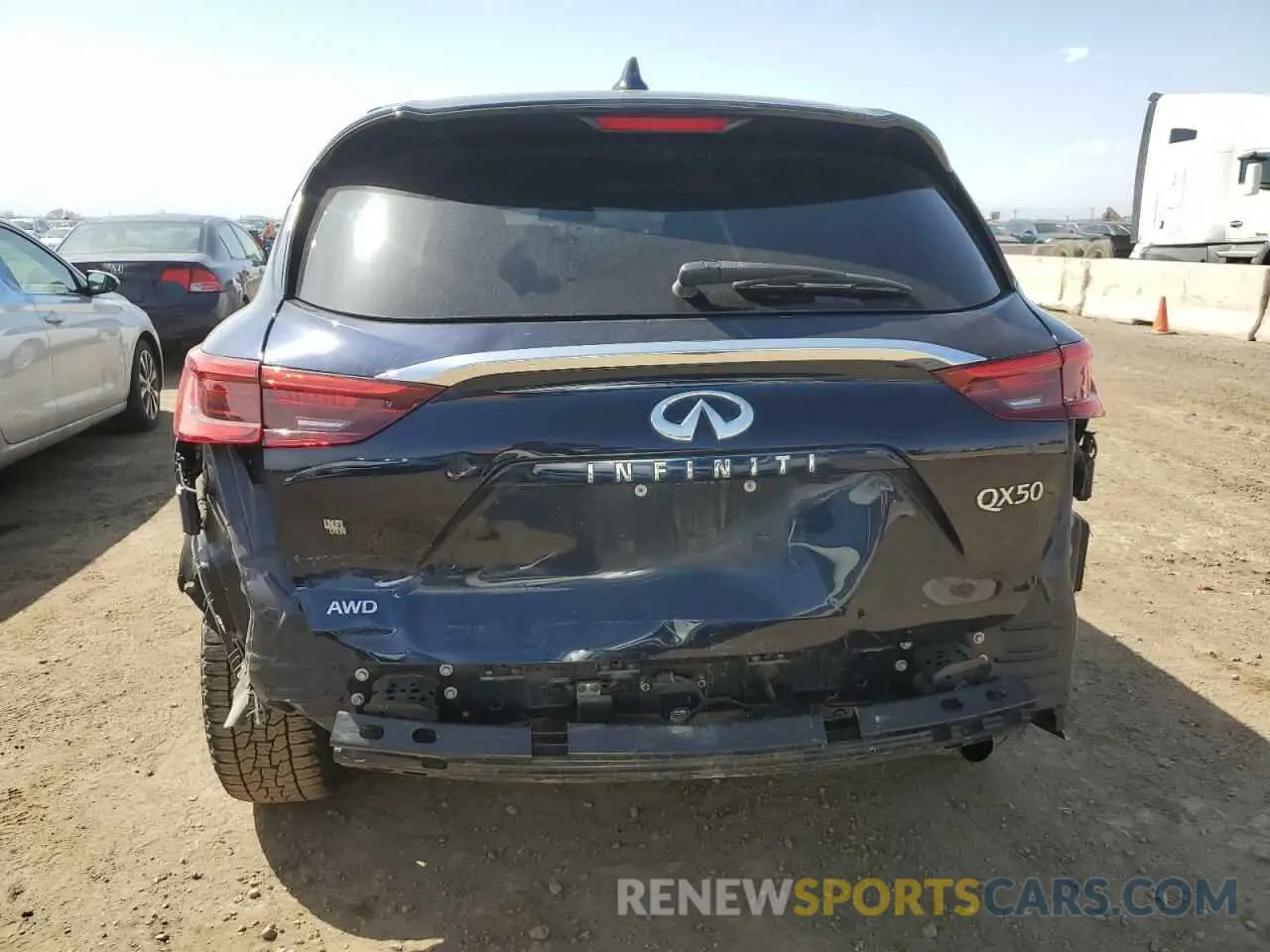 6 Photograph of a damaged car 3PCAJ5M33LF104202 INFINITI QX50 2020